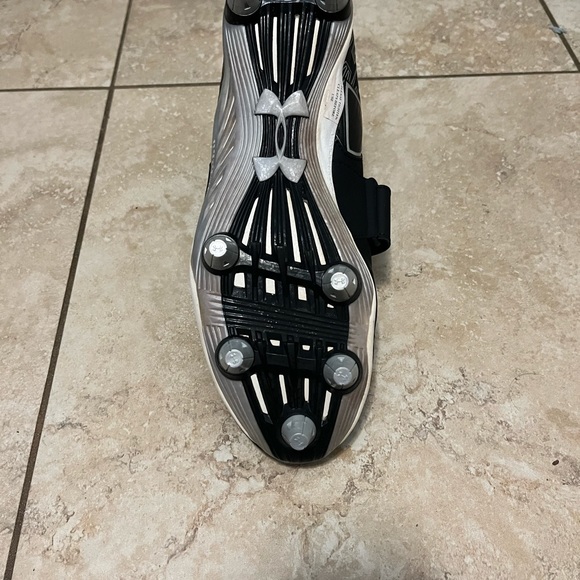 Black Under Armour C1N MC Football Cleats - Picture 4 of 7